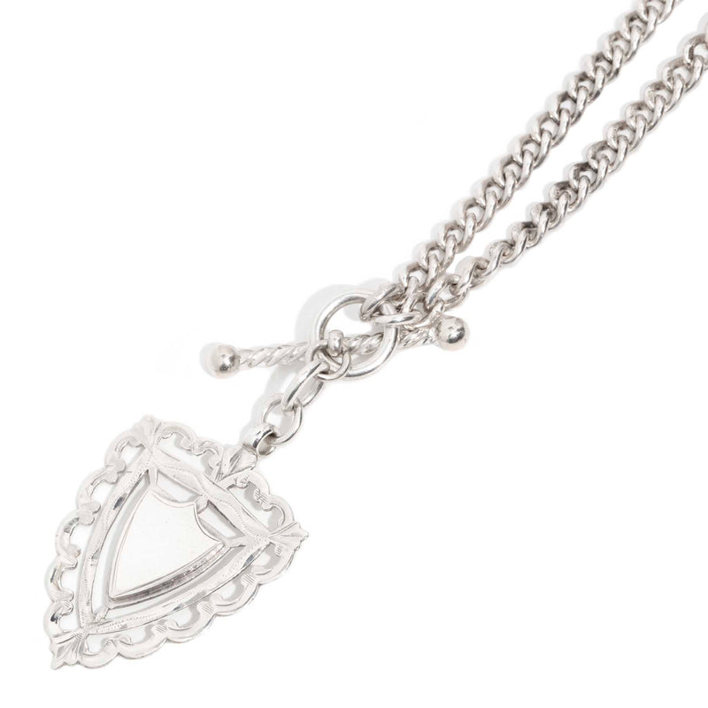 Charlotte Edwardian 1907 Silver Fob Chain & Detachable Pendant* DRAFT Pendants/Necklaces Imperial Jewellery 