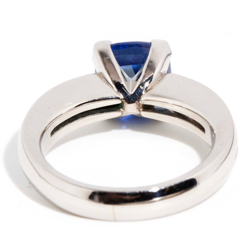 Chrissy Platinum Ceylon Sapphire Diamond Ring Rings Imperial Jewellery 