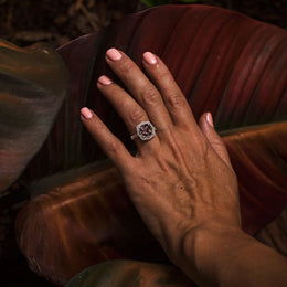Cierra Spinel & Diamond Ring Ring Imperial Jewellery - Auctions, Antique, Vintage & Estate 