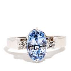 Clemence 18ct White Gold Sapphire & Diamond Ring* DRAFT Rings Imperial Jewellery Imperial Jewellery - Hamilton 