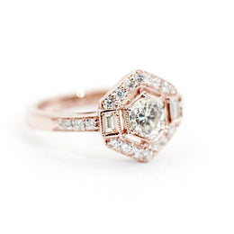 Colita 0.98 Carat Diamond Art Deco Ring Ring Imperial Jewellery
