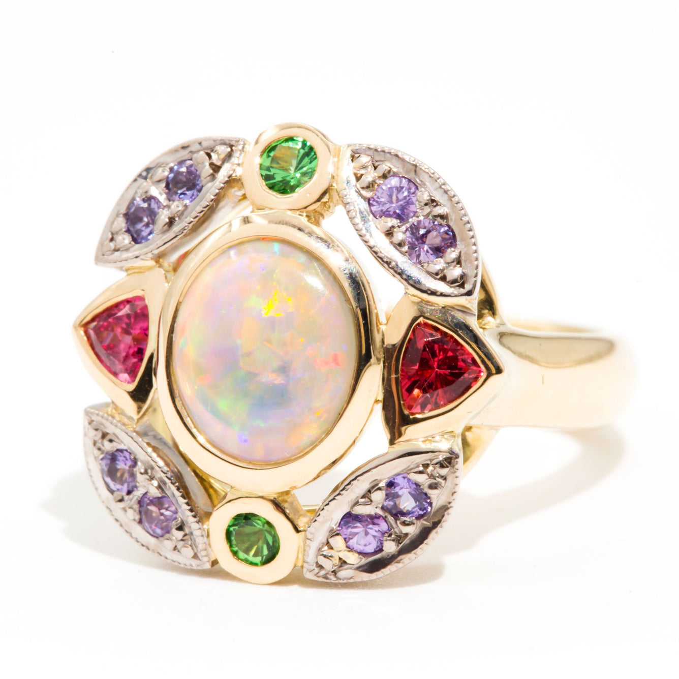 Copy of Rosie Alexandrite Spinel & Diamond Rose Gold Ring Rings Imperial Jewellery 