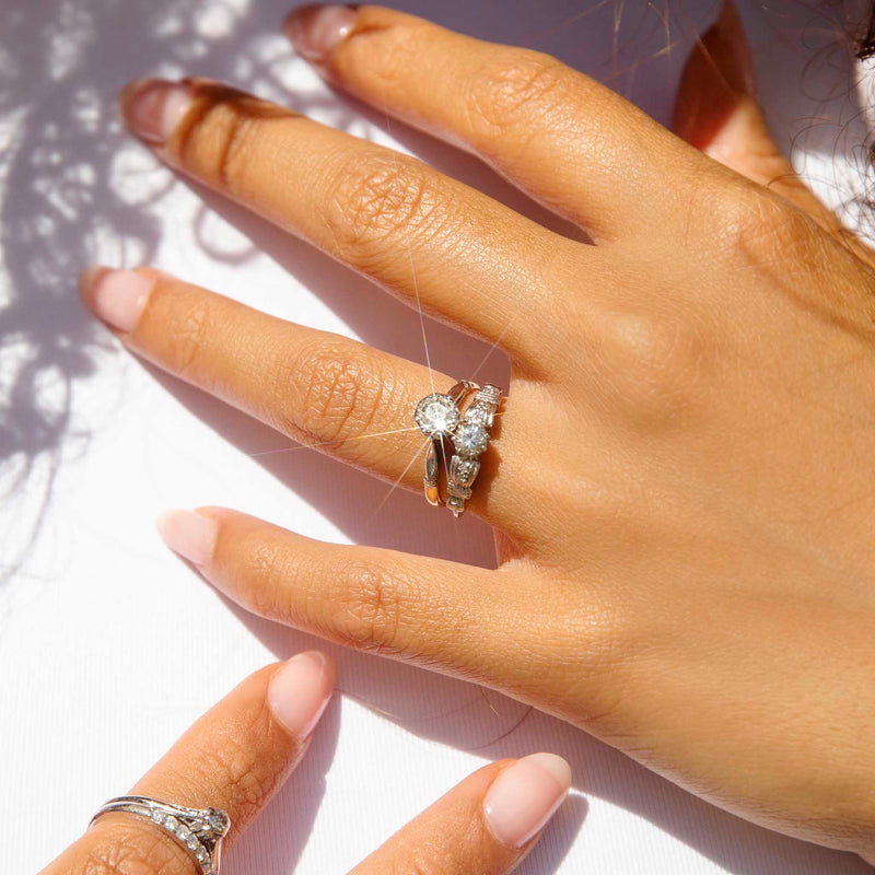 1940s wedding ring sets deals