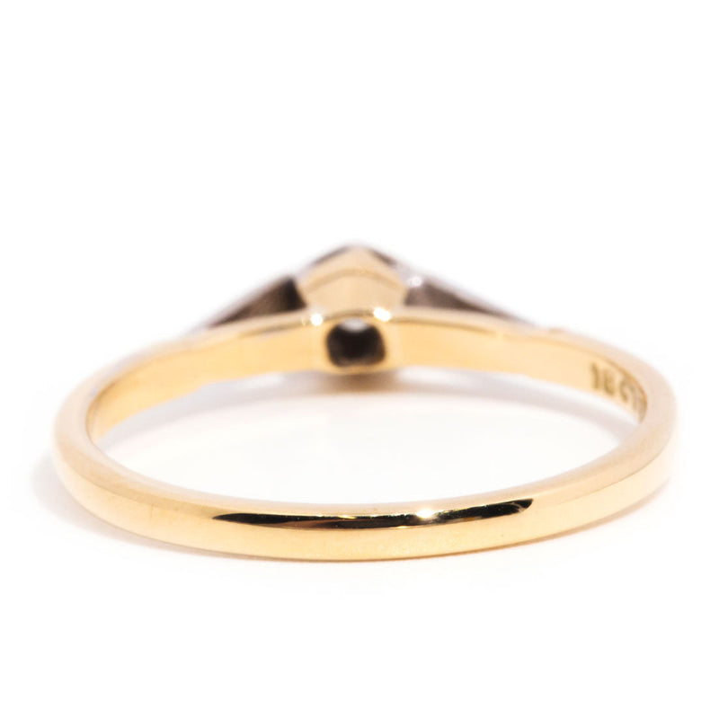 Derna 18ct Gold Vintage Diamond Solitaire Ring* $ Rings Imperial Jewellery 