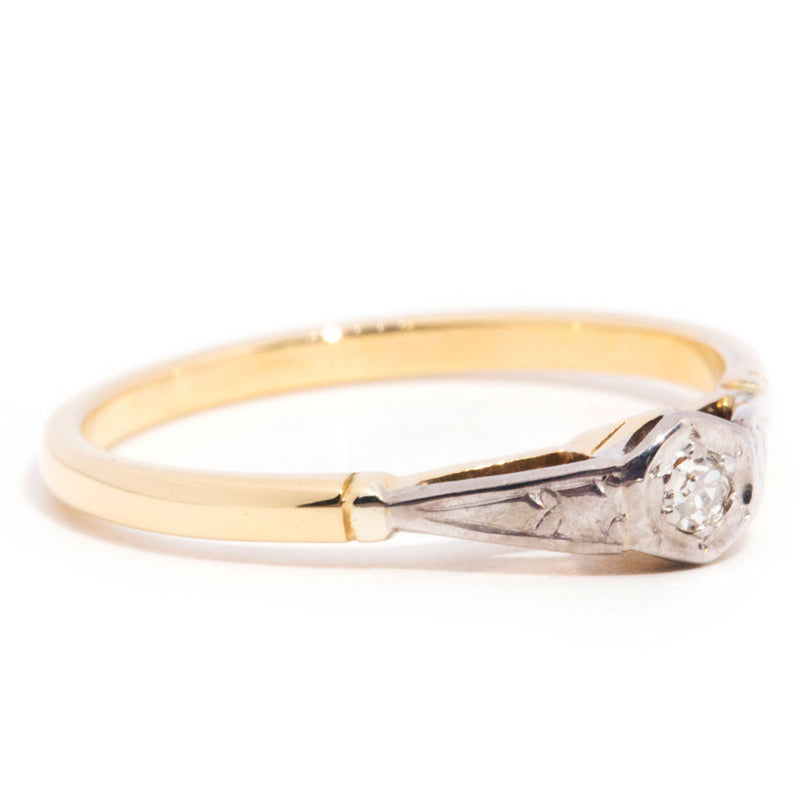 Derna 18ct Gold Vintage Diamond Solitaire Ring* $ Rings Imperial Jewellery 