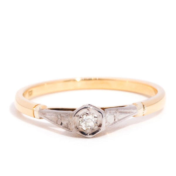 Derna 18ct Gold Vintage Diamond Solitaire Ring* $ Rings Imperial Jewellery 