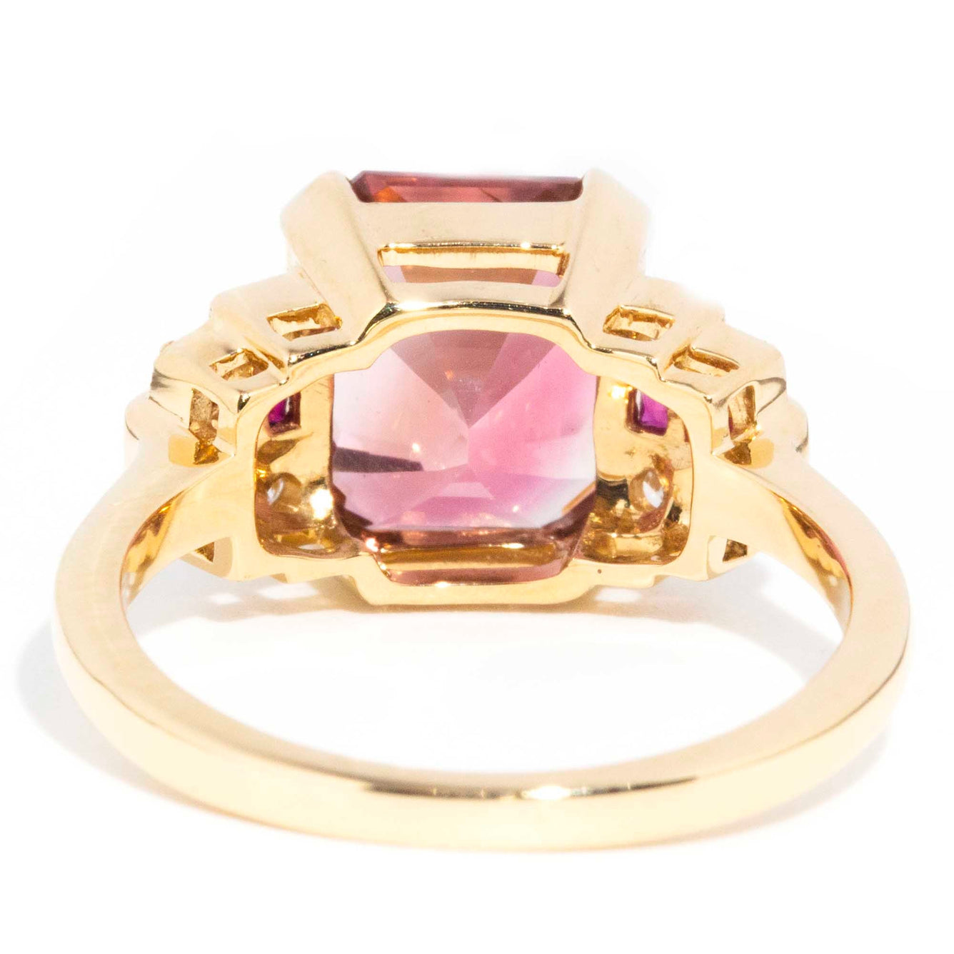 Dorothy 4.21ct Pink Tourmaline Ruby & Diamond 18ct Gold Ring* GTG Rings Imperial Jewellery