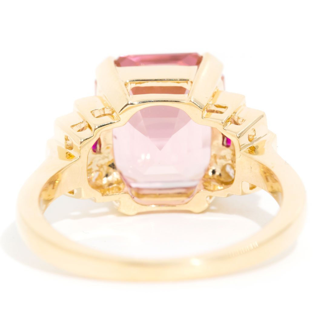 Dorothy xxxx Carat Pink Tourmaline & Spinel & Diamond Ring Rings Imperial Jewellery 