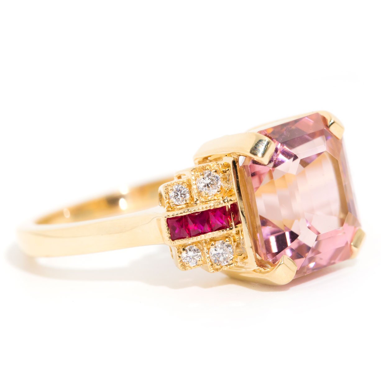 Dorothy xxxx Carat Pink Tourmaline & Spinel & Diamond Ring Rings Imperial Jewellery 
