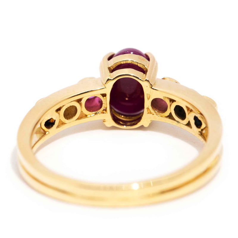Easton 18ct Gold Treated Ruby Sapphire & Diamond Ring* LB Rings Imperial Jewellery 