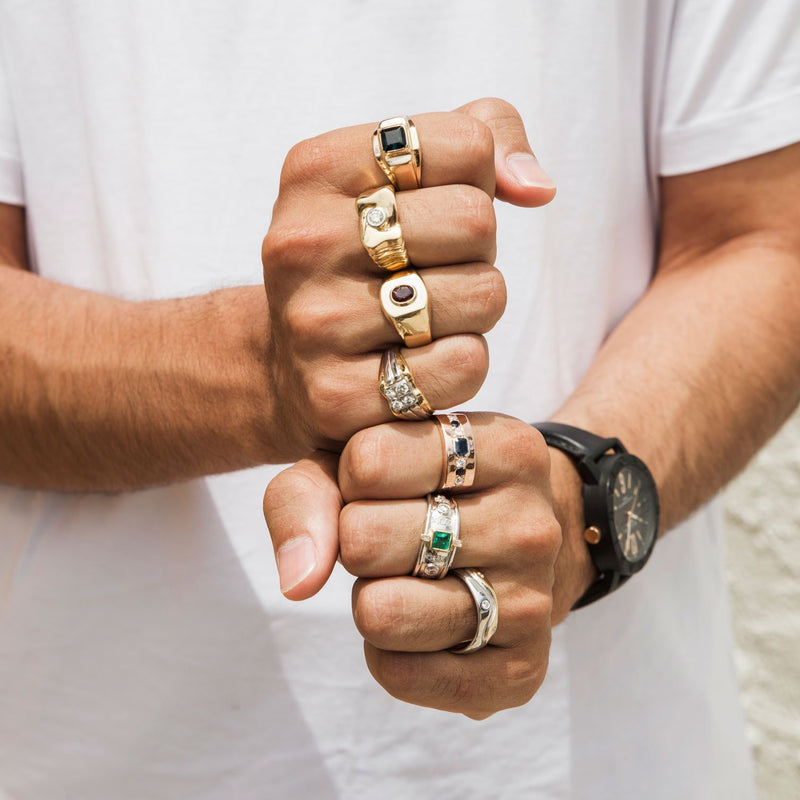 Mens vintage new arrivals gold ring