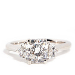 Eleanor 1.52ct GIA Certified Diamond Platinum Trilogy Ring Rings Imperial Jewellery Imperial Jewellery - Hamilton 