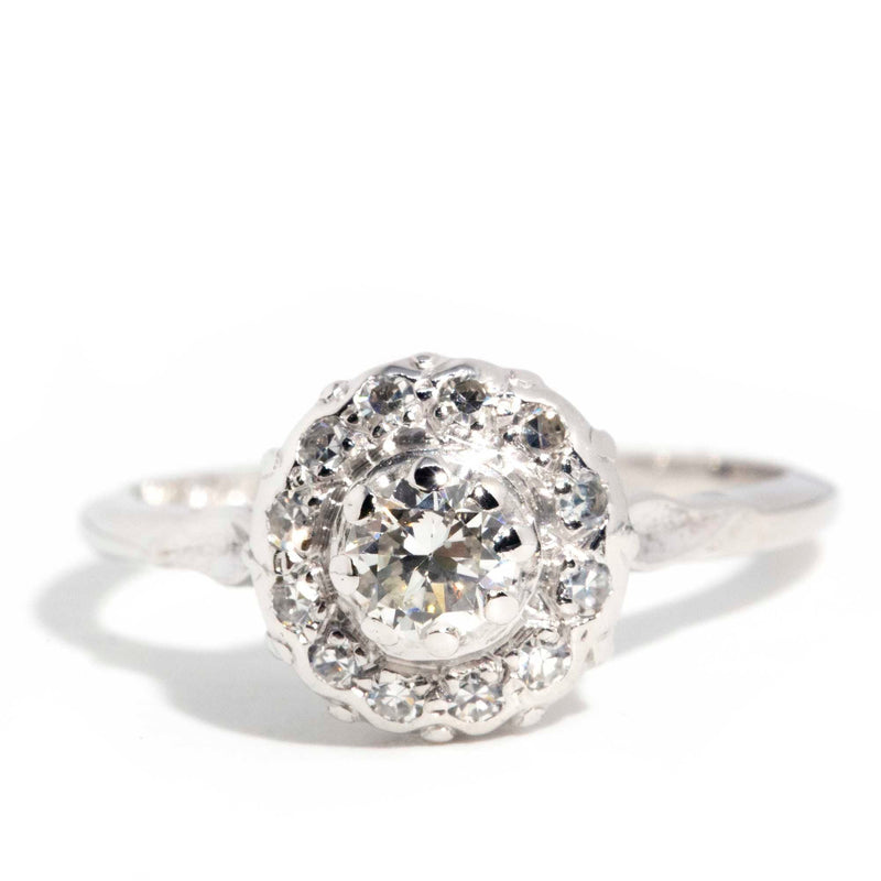 Elia Vintage 18ct White Gold Diamond Cluster Ring* OB Gemmo $ Rings Imperial Jewellery Imperial Jewellery - Hamilton 