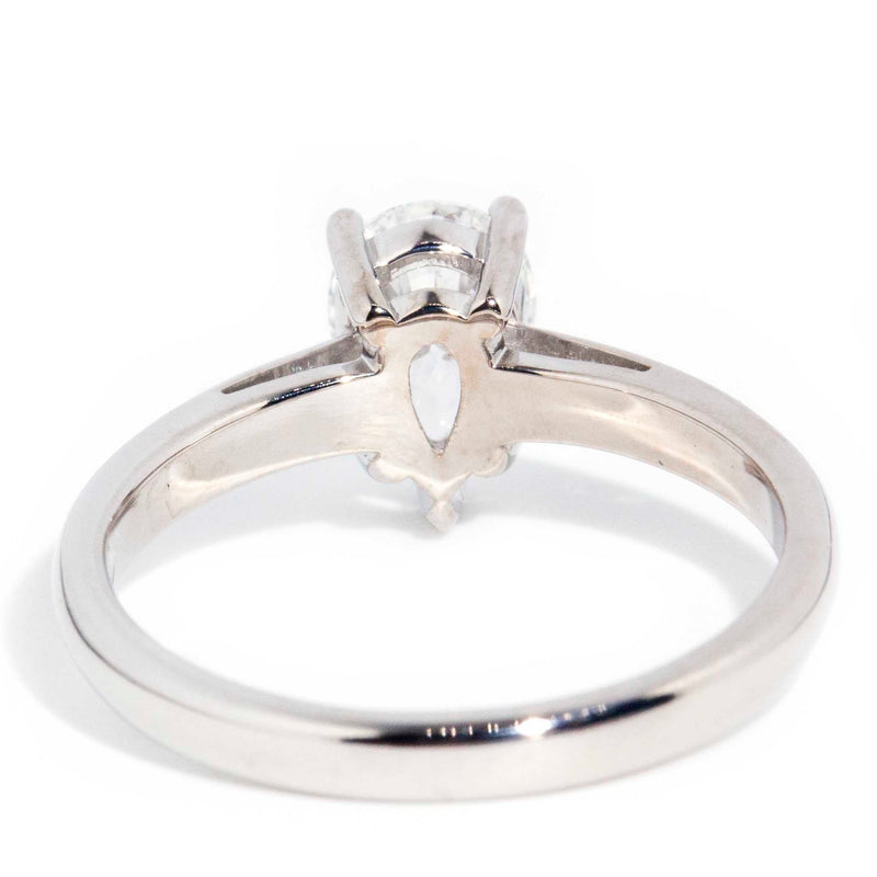 Eloise 1.01 Carat GIA Certified Pear Diamond Solitaire Ring WIP Rings Imperial Jewellery 