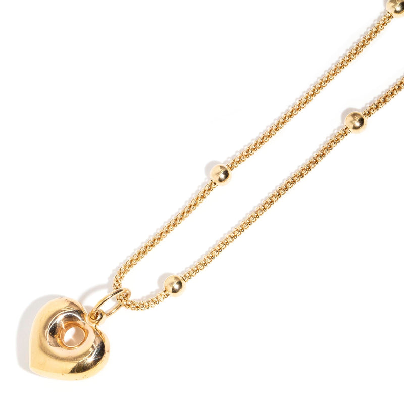 Elyse 1990s 9ct Yellow Gold Heart Pendant & Chain* CHAIN Pendants/Necklaces Imperial Jewellery 