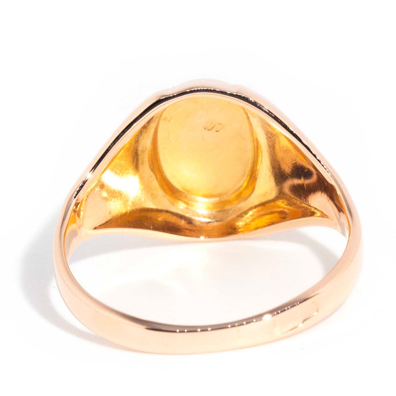 Enya Vintage 18ct Rose Gold Signet Ring* OB $ Rings Imperial Jewellery 