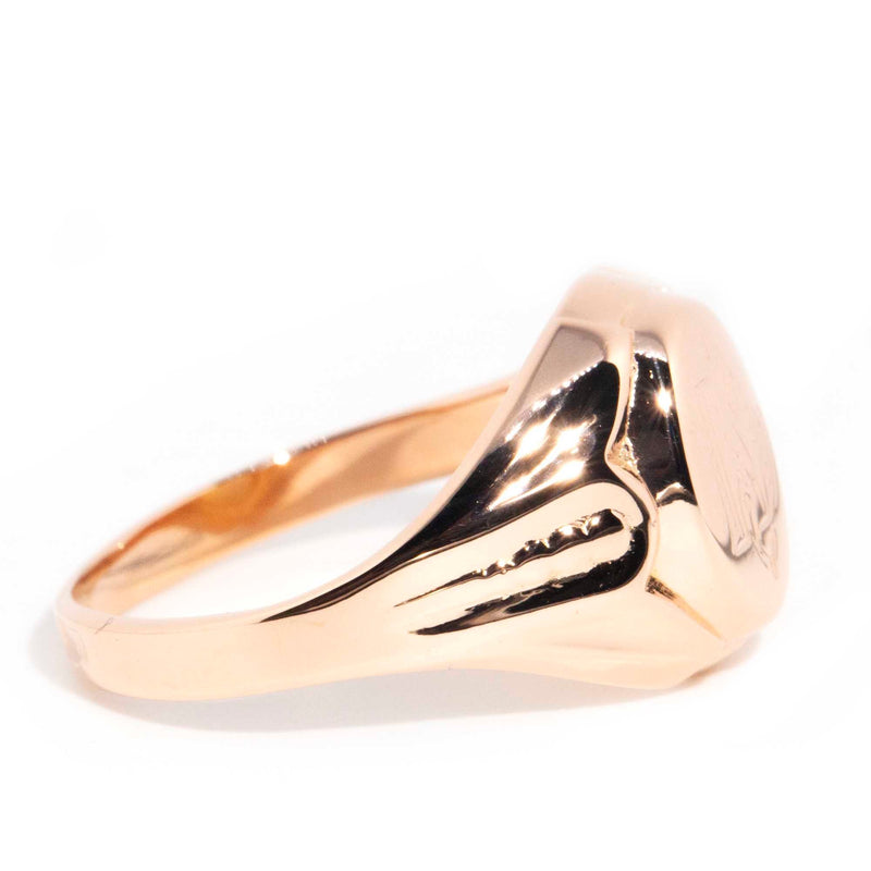 Enya Vintage 18ct Rose Gold Signet Ring* OB $ Rings Imperial Jewellery 