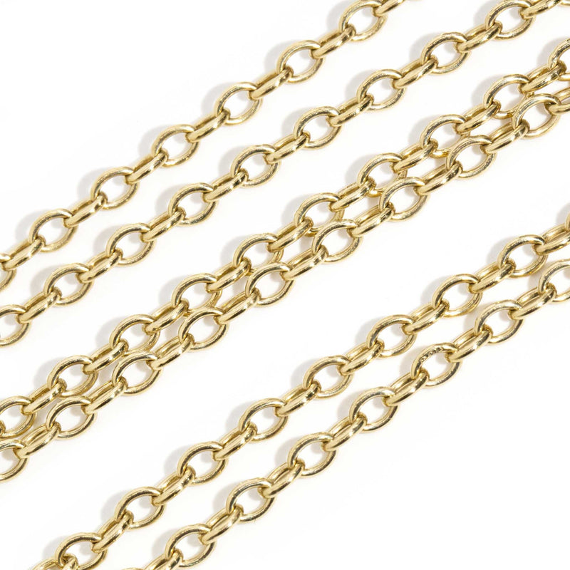 ERI DONE Ashley 9ct Yellow Gold Belcher Link Chain Imperial Jewellery 
