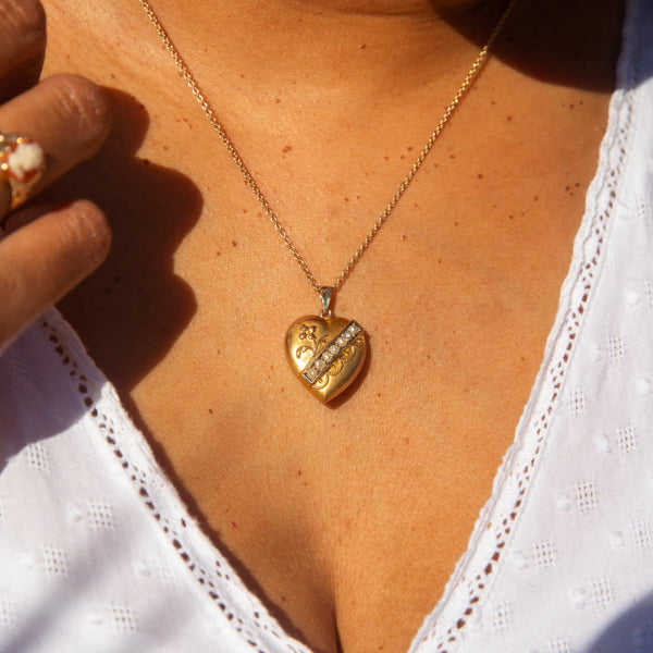 ERI DONE Fearne Circa XXX Seed Pearl Pendant & Chain Imperial Jewellery 