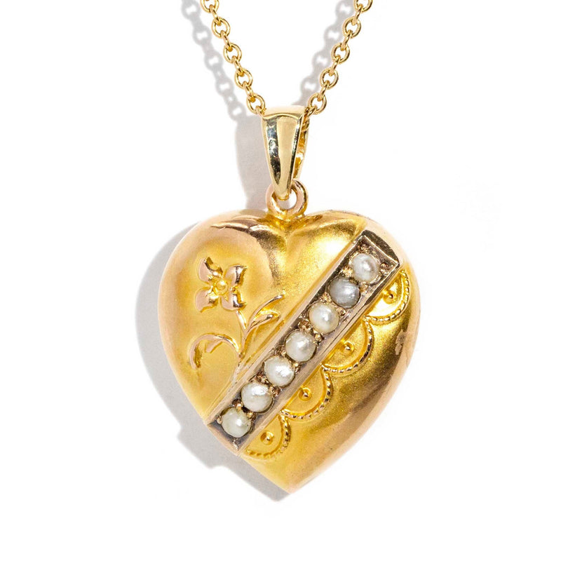 ERI DONE Fearne Circa XXX Seed Pearl Pendant & Chain Imperial Jewellery 