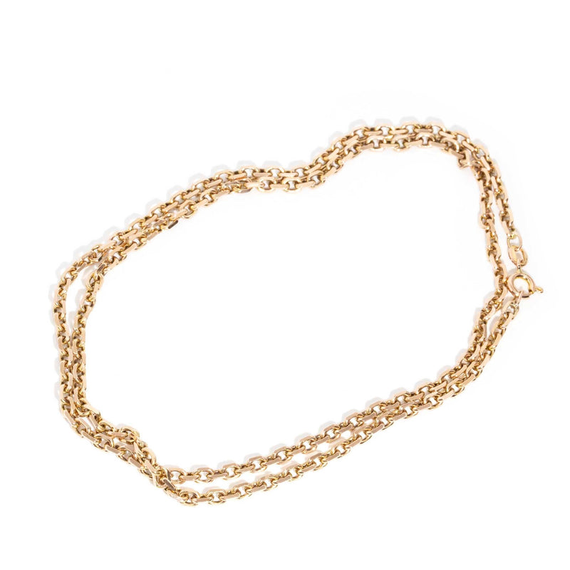 ERI DONE Fiona 9ct Rose Gold Diamond Cut Cable Chain Imperial Jewellery 