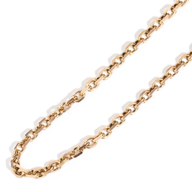 ERI DONE Fiona 9ct Rose Gold Diamond Cut Cable Chain Imperial Jewellery 