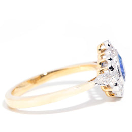 Erin 0.70ct Pear Sapphire & Diamond 18ct Gold Contemporary Halo Ring* GTG Rings Imperial Jewellery 