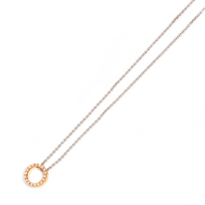 Esperance Argyle Pink Diamond Halo Pendant & Chain Necklaces Imperial Jewellery 