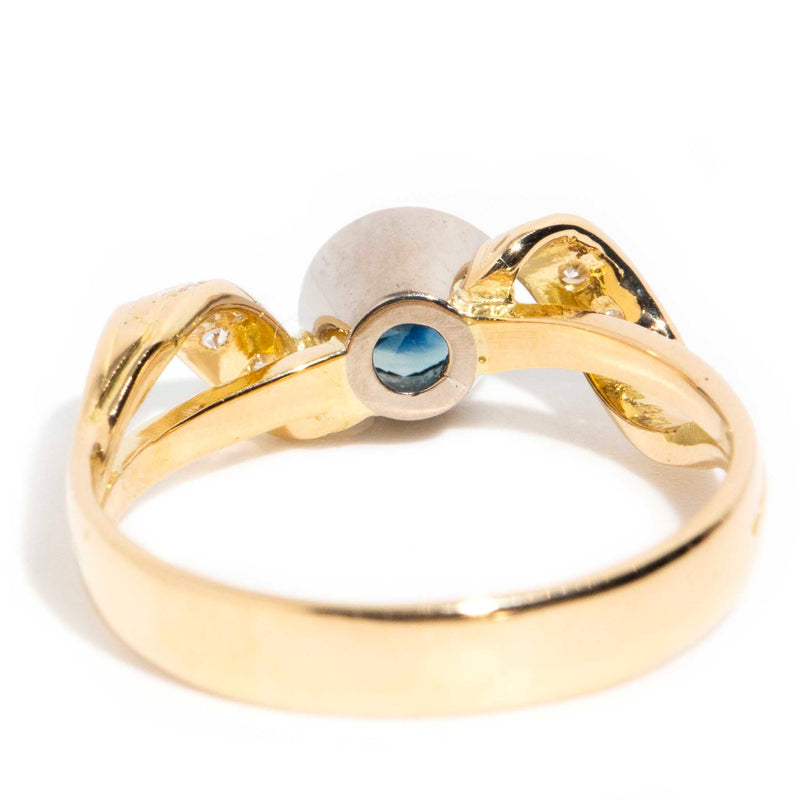 Esperanza Sapphire & Diamond Ring 18ct Gold* GTG Rings Imperial Jewellery 