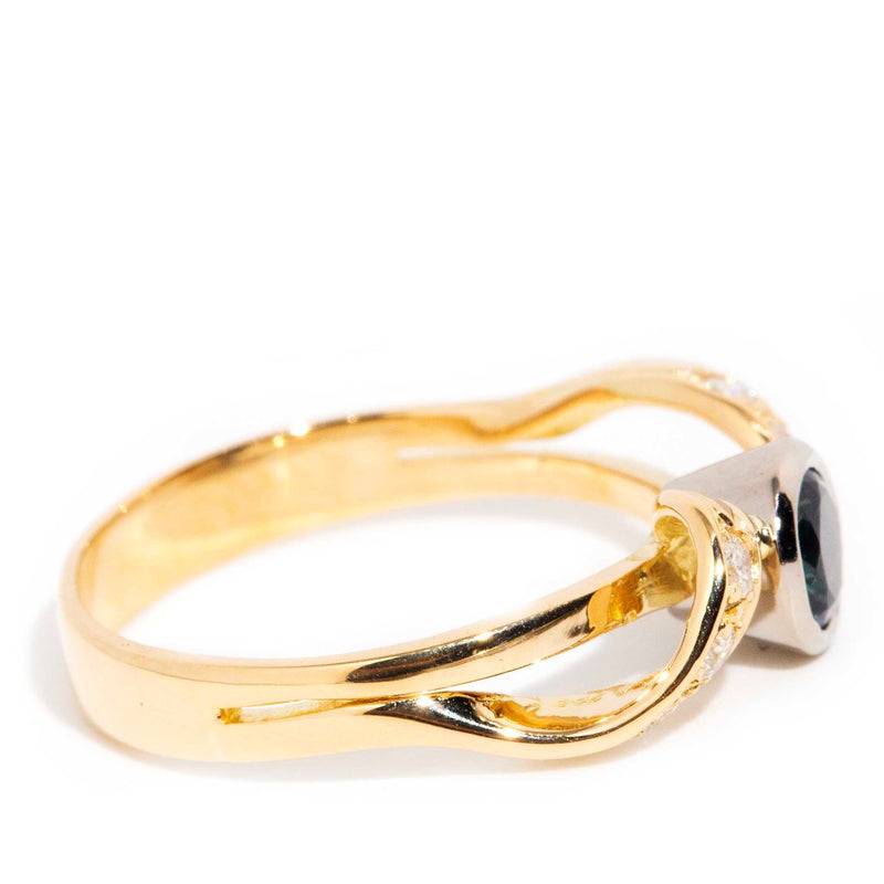 Esperanza Sapphire & Diamond Ring 18ct Gold* GTG Rings Imperial Jewellery 