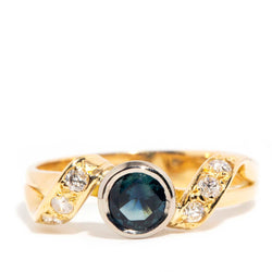 Esperanza Sapphire & Diamond Ring 18ct Gold* GTG Rings Imperial Jewellery Imperial Jewellery - Hamilton 