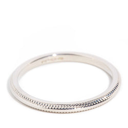 Esse Platinum Patterned Edge Band Rings Imperial Jewellery Imperial Jewellery - Hamilton 