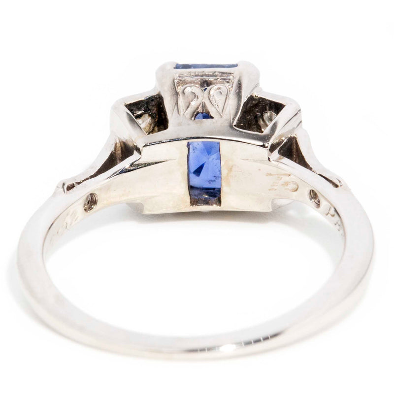 Ester 18ct White Gold Sapphire & Diamond Ring Rings Imperial Jewellery 
