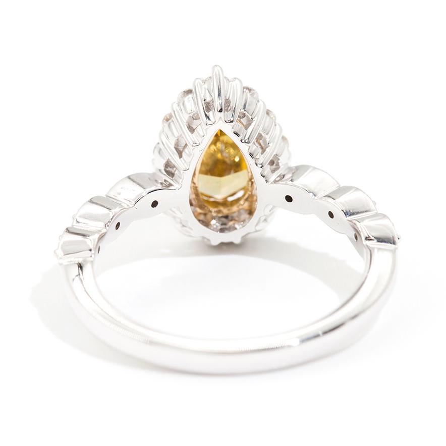 Finn 1.01 Carat Certified Fancy Yellow Diamond Ring Rings Imperial Jewellery - Auctions, Antique, Vintage & Estate 