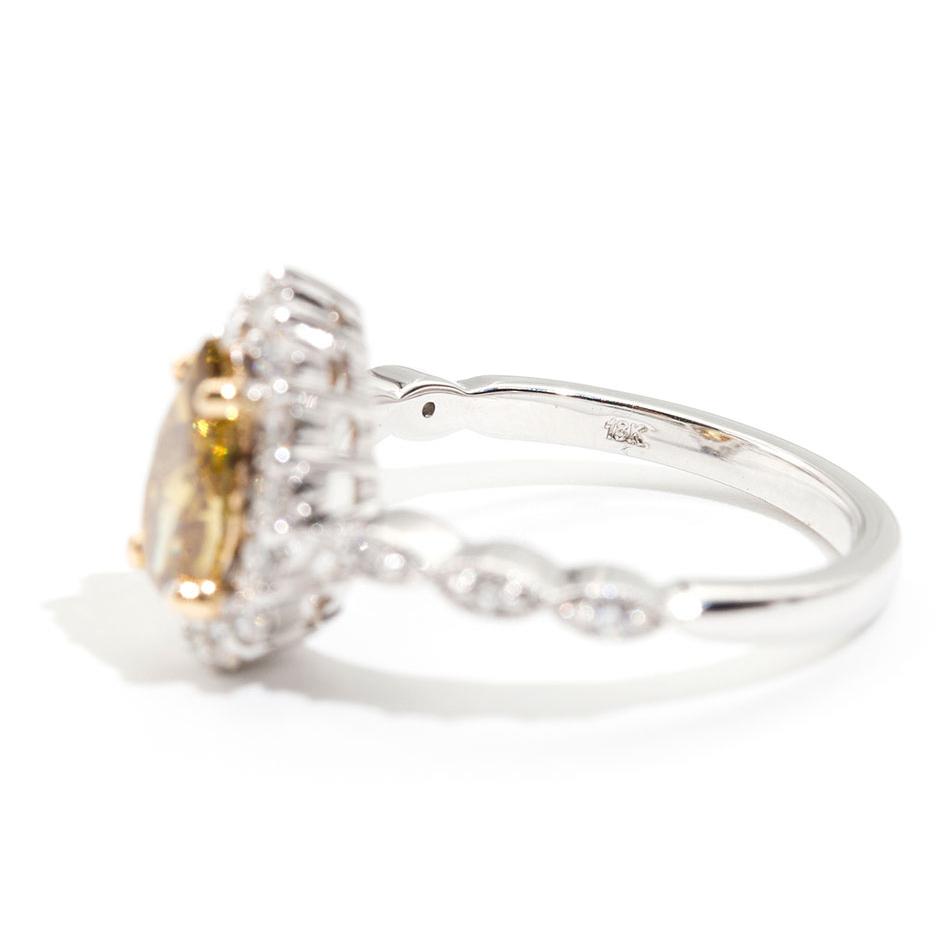 Finn 1.01 Carat Certified Fancy Yellow Diamond Ring Rings Imperial Jewellery - Auctions, Antique, Vintage & Estate 