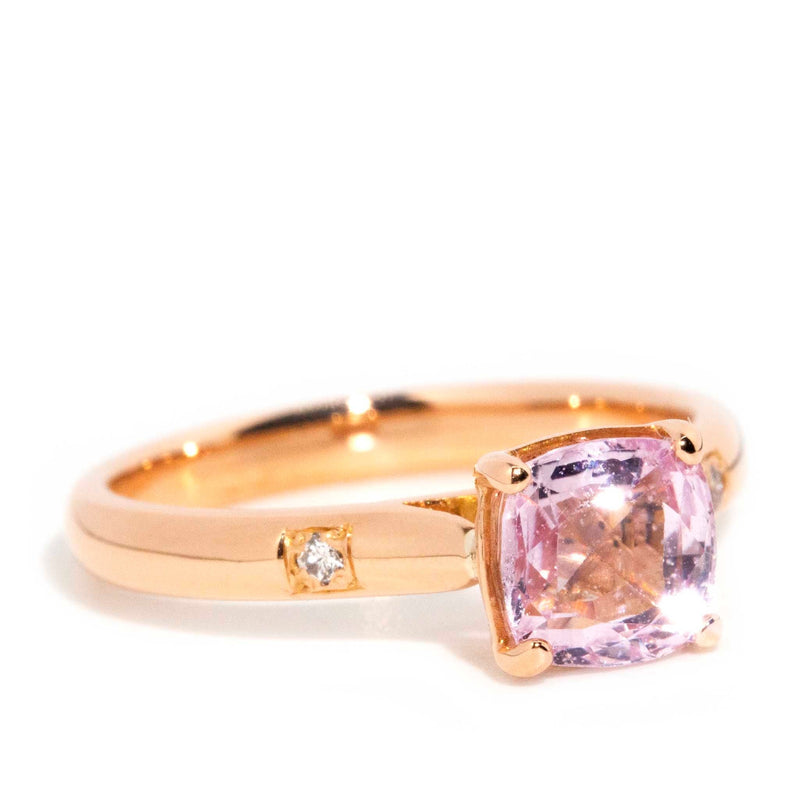 Rose gold with pink stone deals