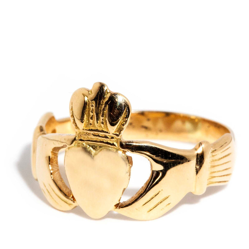 Florinia 1970s Irish Claddagh Ring 9ct Gold* DRAFT Rings Imperial Jewellery 