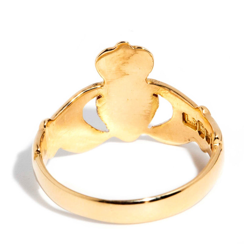 Florinia 1970s Irish Claddagh Ring 9ct Gold* DRAFT Rings Imperial Jewellery 