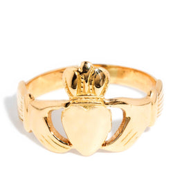 Florinia 1970s Irish Claddagh Ring 9ct Gold* DRAFT Rings Imperial Jewellery Imperial Jewellery - Hamilton 
