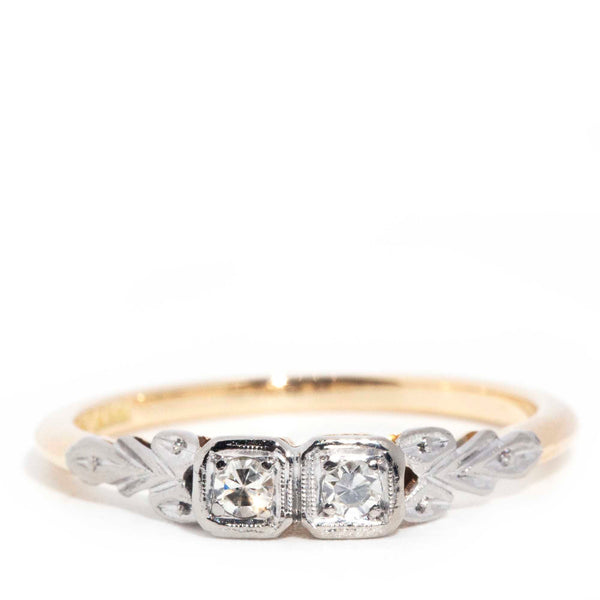 Frenchie 18ct Gold Vintage Two Stone Diamond Ring* OB Rings Imperial Jewellery Imperial Jewellery - Hamilton 