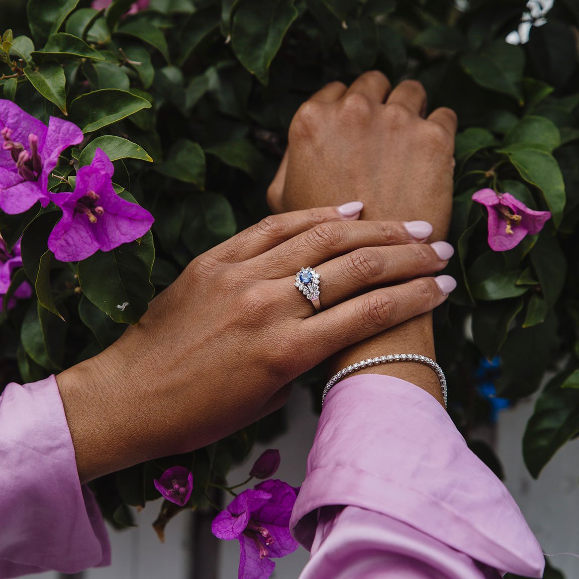 Light Blue Sapphire Ring