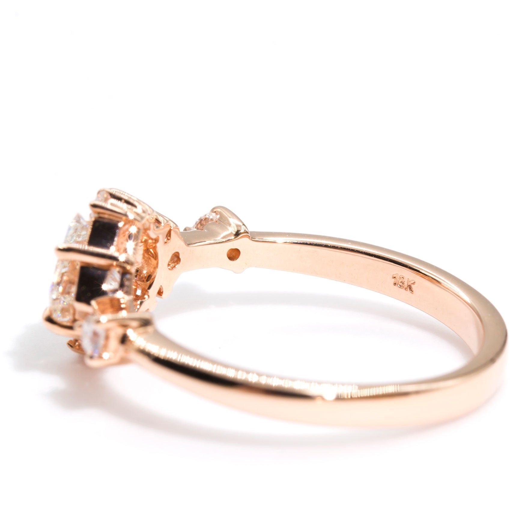 Gabriella Princess Cut Diamond Engagement Ring Imperial Jewellery - Auctions, Antique, Vintage & Estate 