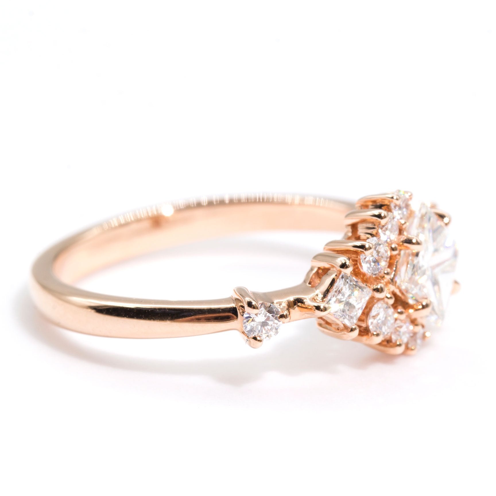 Gabriella Princess Cut Diamond Engagement Ring Imperial Jewellery - Auctions, Antique, Vintage & Estate 
