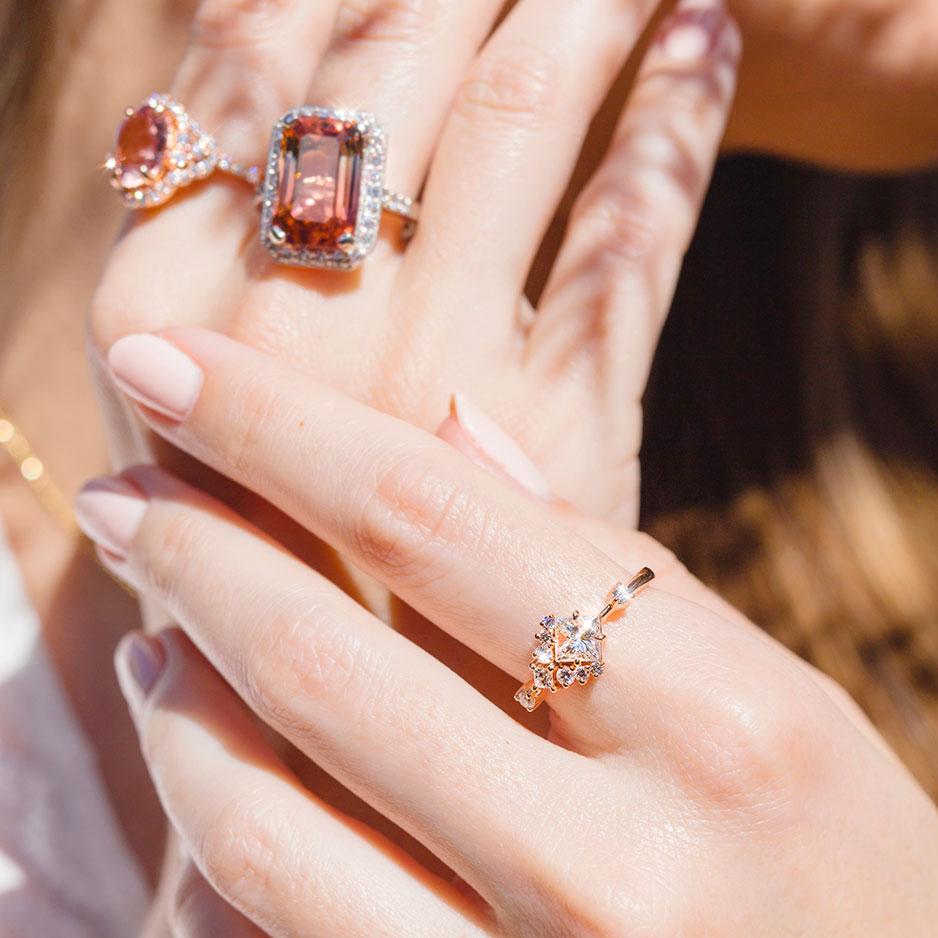 Gabriella Princess Cut Diamond Engagement Ring Imperial Jewellery - Auctions, Antique, Vintage & Estate 
