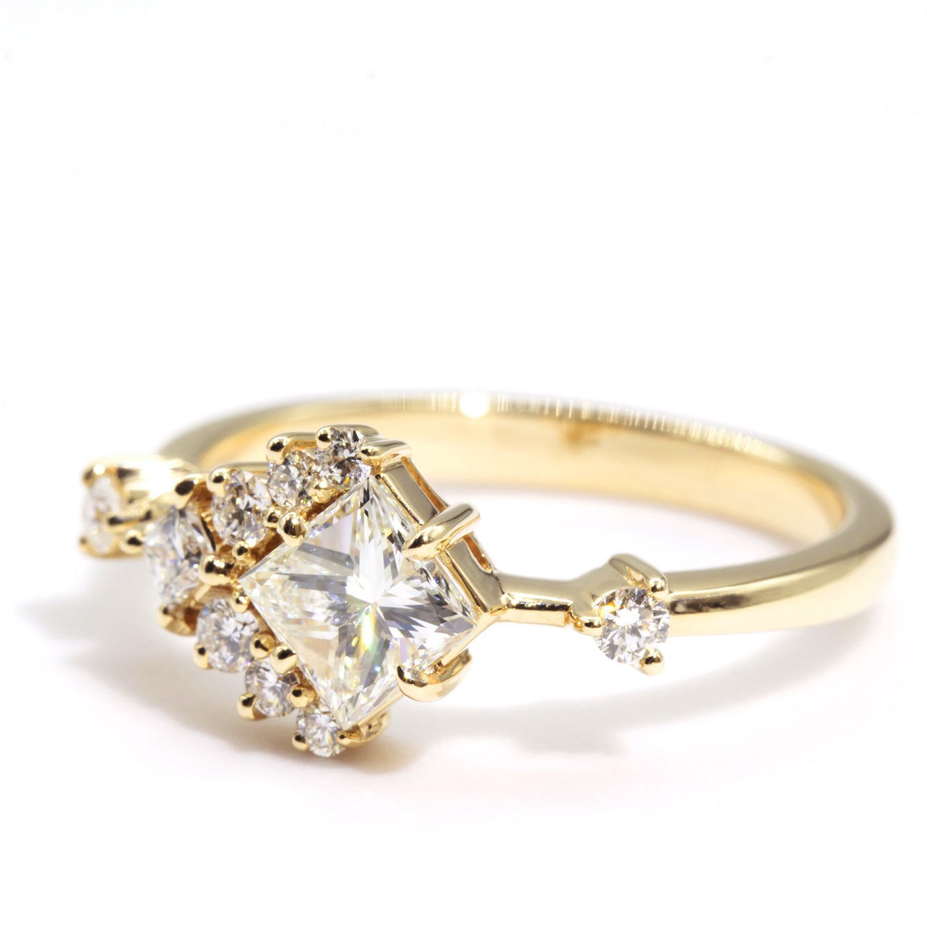 Classic princess cut diamond ring cheap