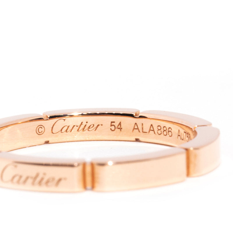 Genuine Cartier Maillon Panthere 18ct Rose Gold Wedding Ring* $ Rings Cartier