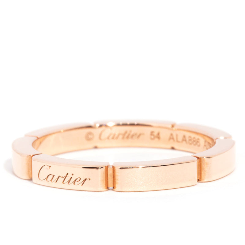 Genuine Cartier Maillon Panthere 18ct Rose Gold Wedding Ring* $ Rings Cartier