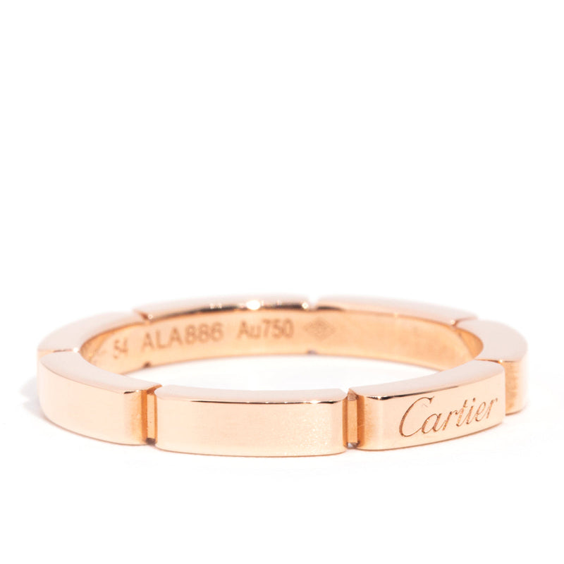 Genuine Cartier Maillon Panthere 18ct Rose Gold Wedding Ring* $ Rings Cartier