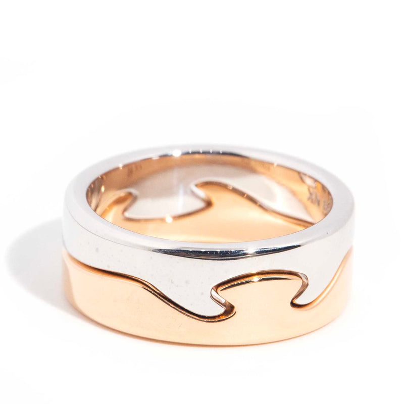 Georgia George Jensen 18ct Rose & White Gold Fusion Ring* Gemmo $ Rings Imperial Jewellery 