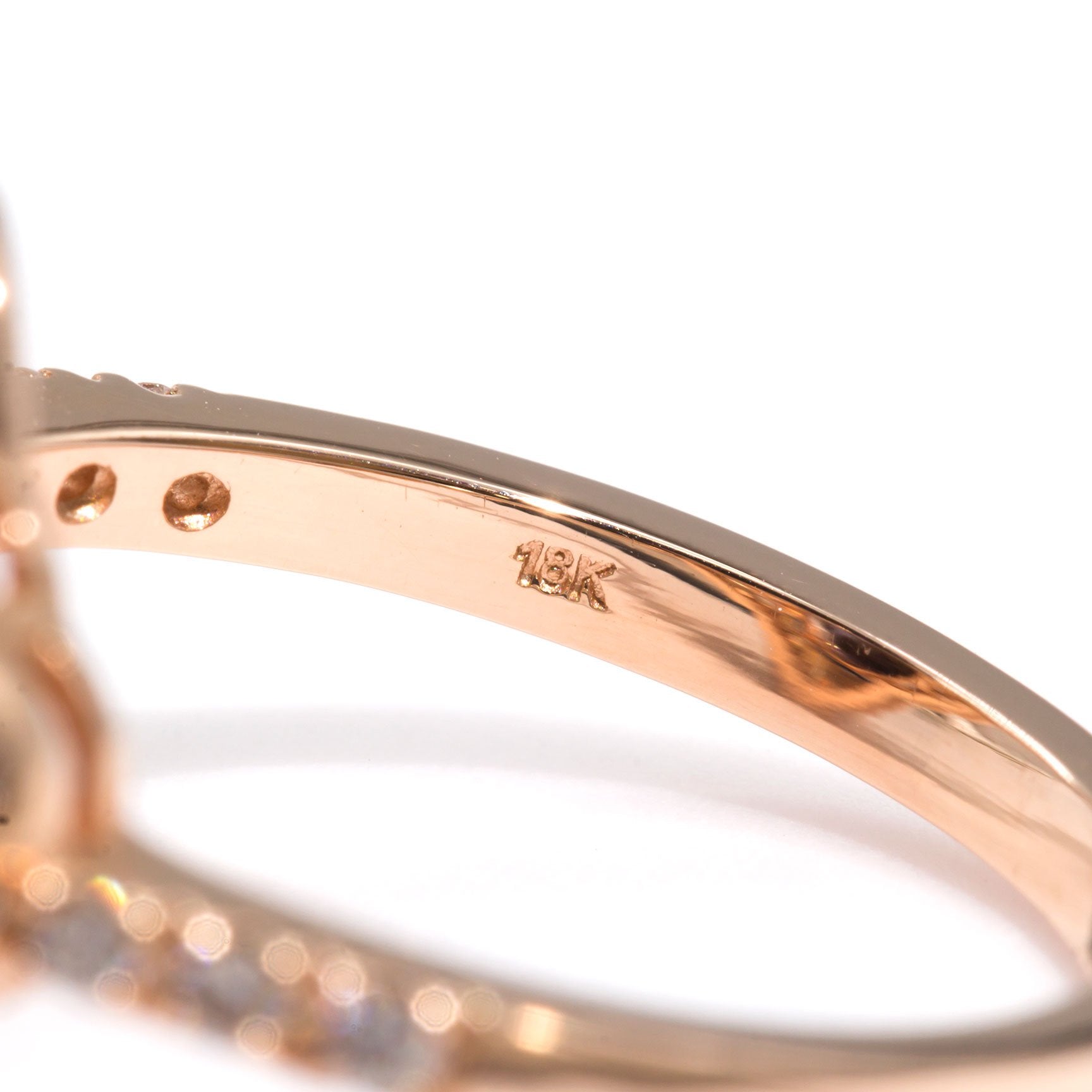 Hailey Morganite & Diamond Halo Ring Imperial Jewellery - Auctions, Antique, Vintage & Estate 